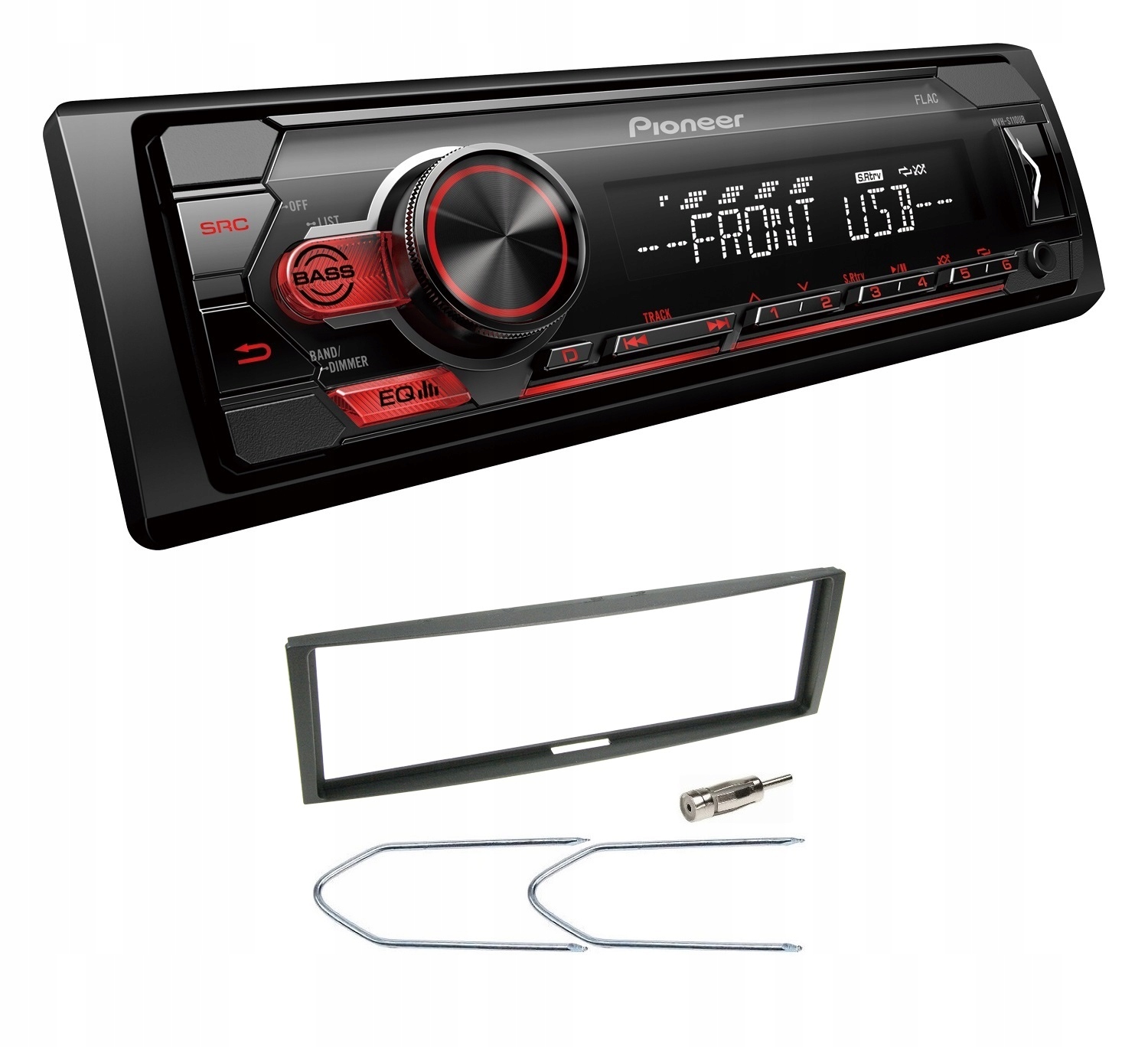 Automobilové rádio Pioneer MVH-S110UB Usb Aux MP3 Renault Clio III 3