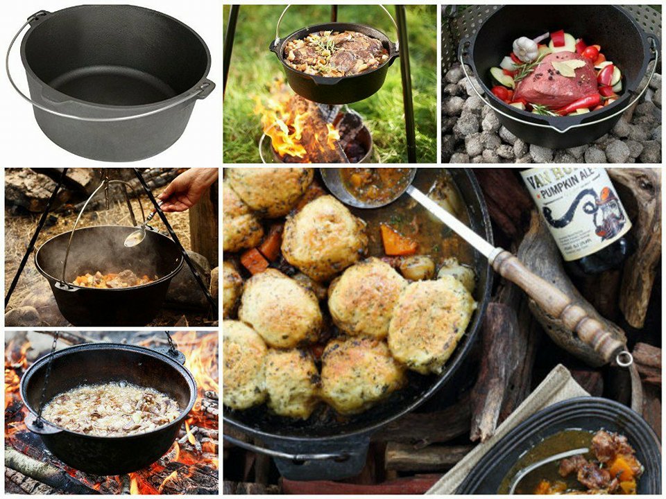 KOCIOŁEK WĘGIERSKI ŻELIWNY MYŚLIWSKI 13L STOJAK Producent inna