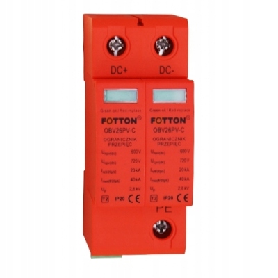 Fotovoltaický omezovač přepětí T2 C1000V OBV26 Pv