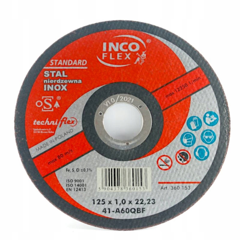 

Tarcza Do Cięcia Inox 125 x1,0 Inco Flex
