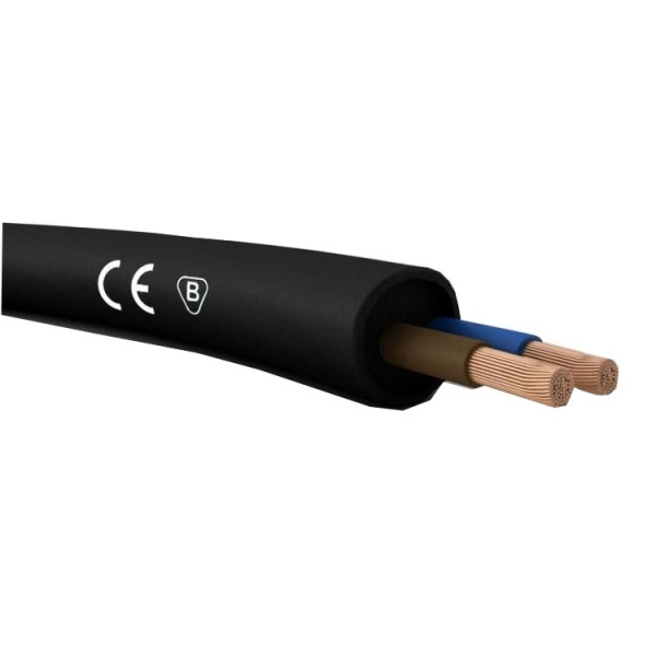 

Przewód kabel giętki linka Omy 2x0,75 czarny