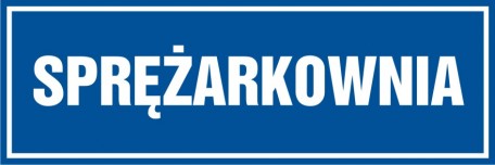 

Sprężarkownia znak tabliczka 10x30 płyta Pcv
