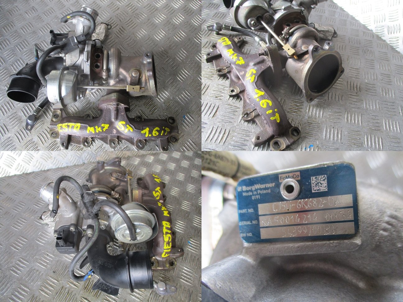 turbo FORD FIESTA MK7 1,6iT CJ5G-6k682-DA