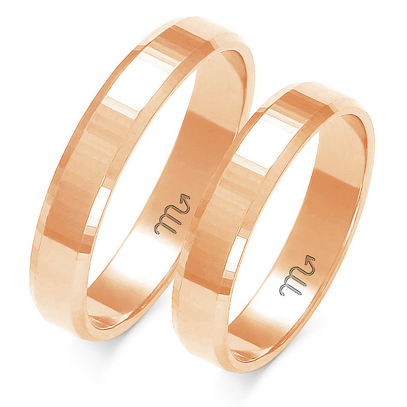 Zlaté Prstýnky 14K Fazované 4,0mm id A-120C