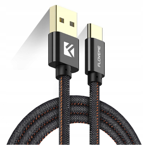 

Floveme Kabel Oplot Jeans Usb Type-c Usb-c 2A 1M