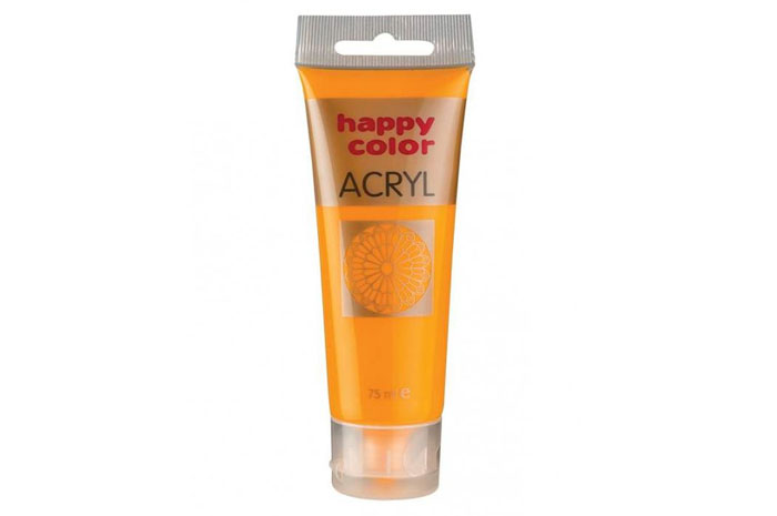 FARBA AKRYLOWA ŻÓŁTA CIEMNA HAPPY COLOR 75ML f6p