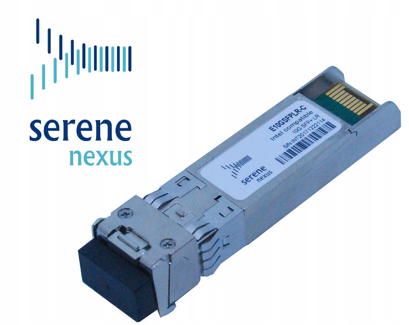 Zamiennik SFP+ Serene Nexus E10GSFPLR-C srebrny