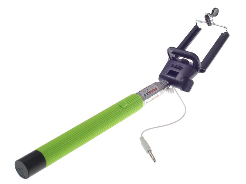 

Uchwyt Selfie Stick Kijek Monopod Kabel SF50 Green