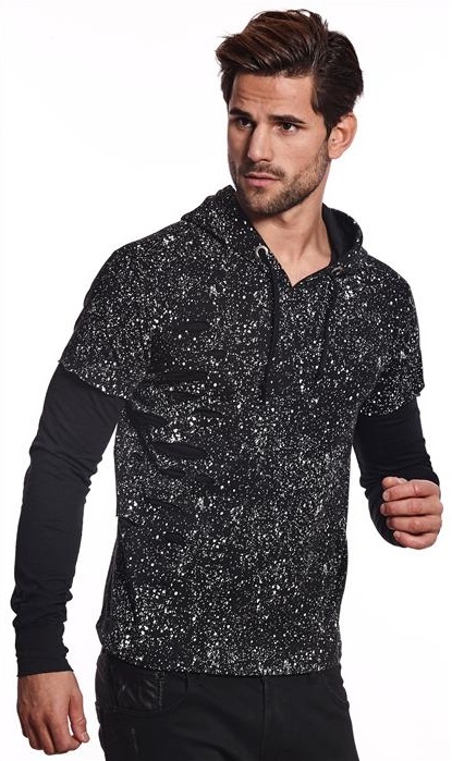LONGSLEEVE плямистий КАПЮШОН отвір-М