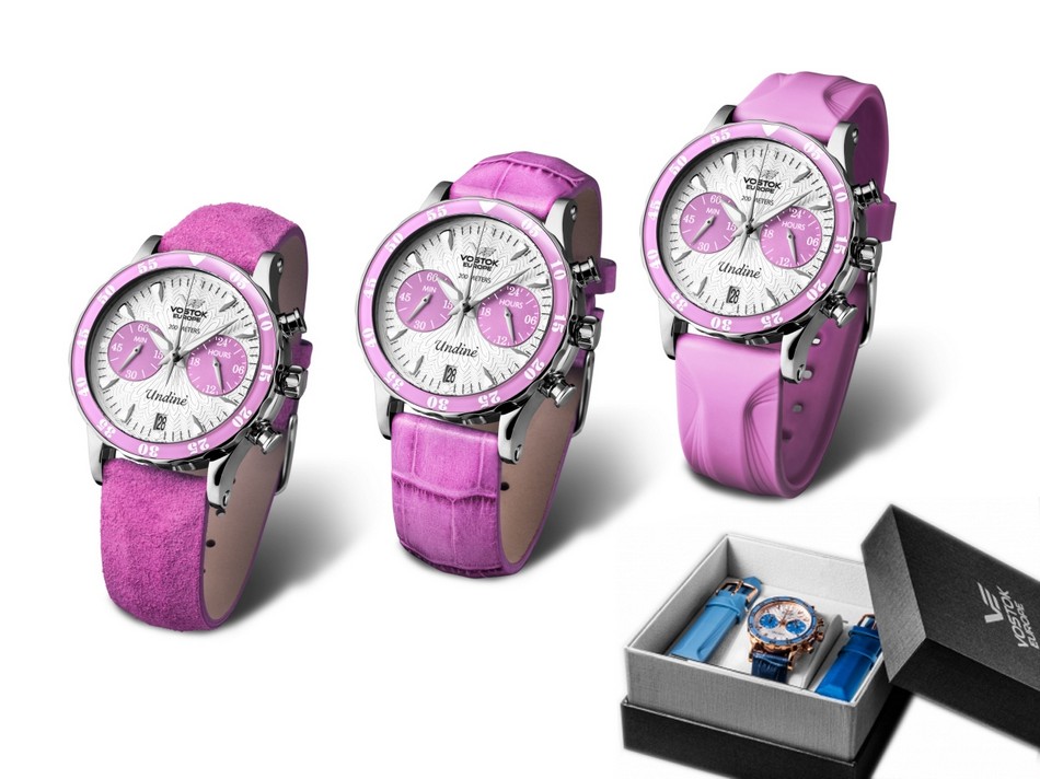 VOSTOK EUROPE LADY LINE UNDINE VK64-515A525 Kształt koperty okrągła