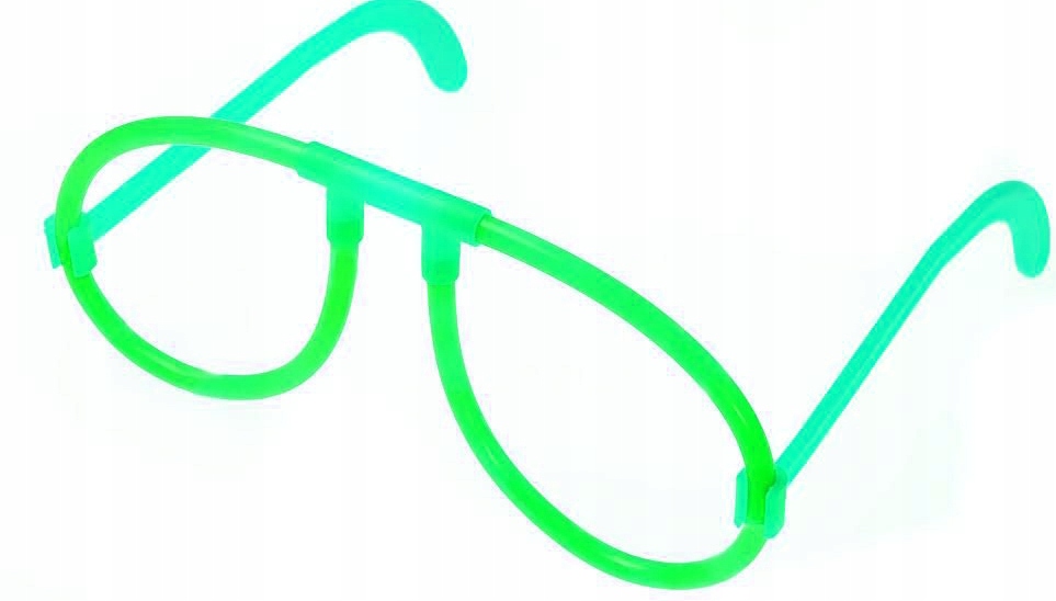 CHEMICZNE ŚWIATŁO ŚWIECĄCE OKULARY na IMPREZĘ fluorestencyjne KARNAWAŁ KOLO Marka bez marki