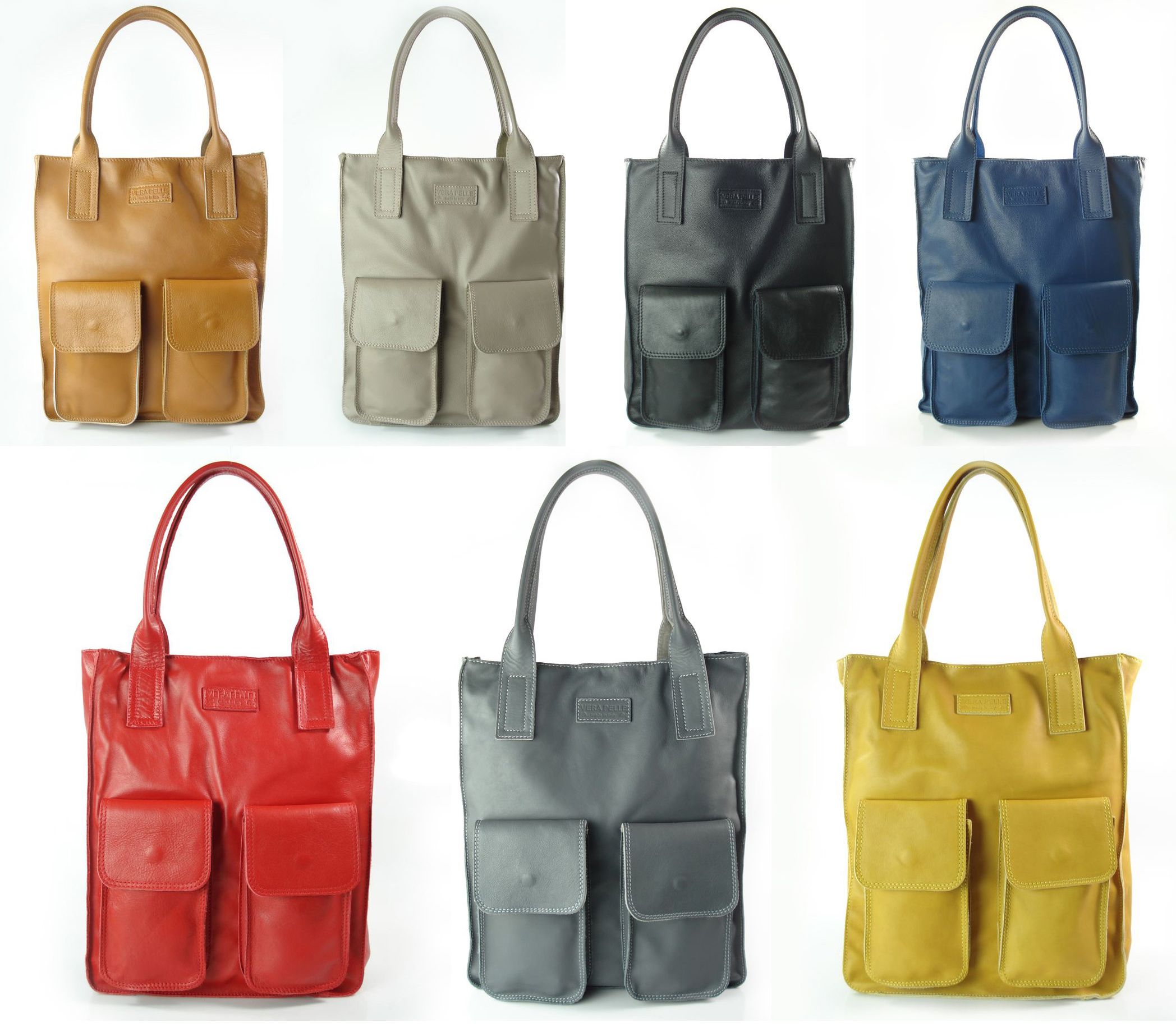 ZAMSZOWA TORBA VERA PELLE SHOPPER BAG CZARNA EAN (GTIN) 5907589393910