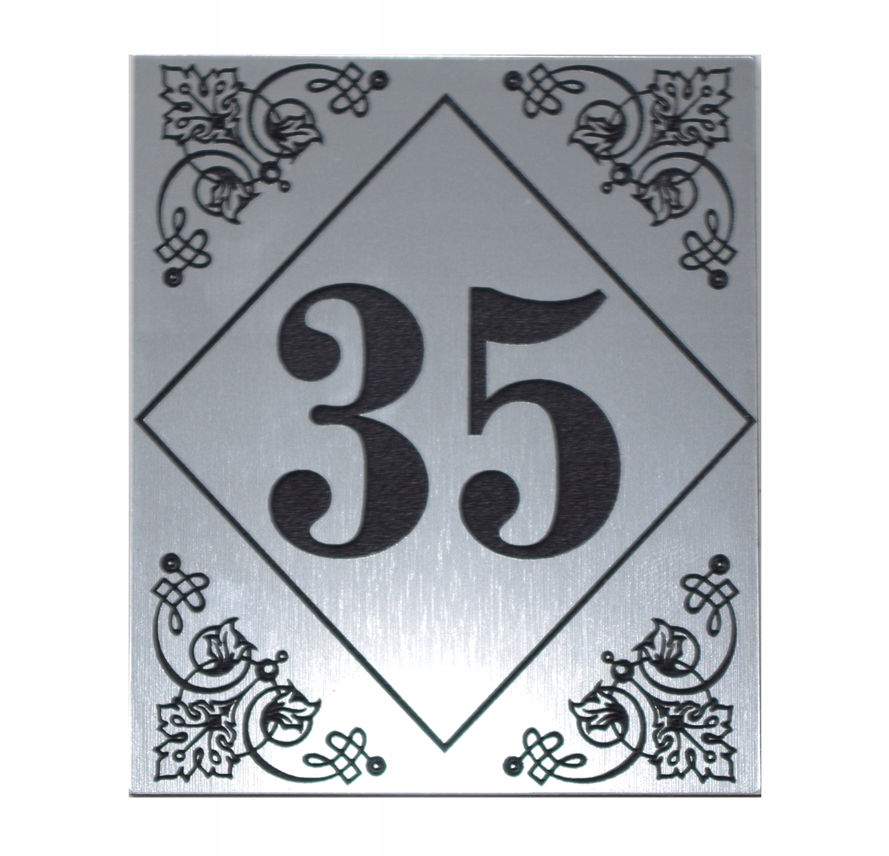 TABLICA ADRESOWA NUMER DOMU TABLICZKA LAMINAT NA DOM 8,5x7 CM GRAWER Kod producenta 2