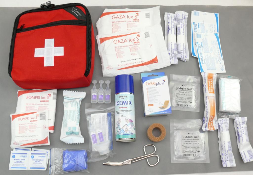 DUŻY ZESTAW Apteczka Podróżna Turystyczna ICEMIX Producent Eaglemed