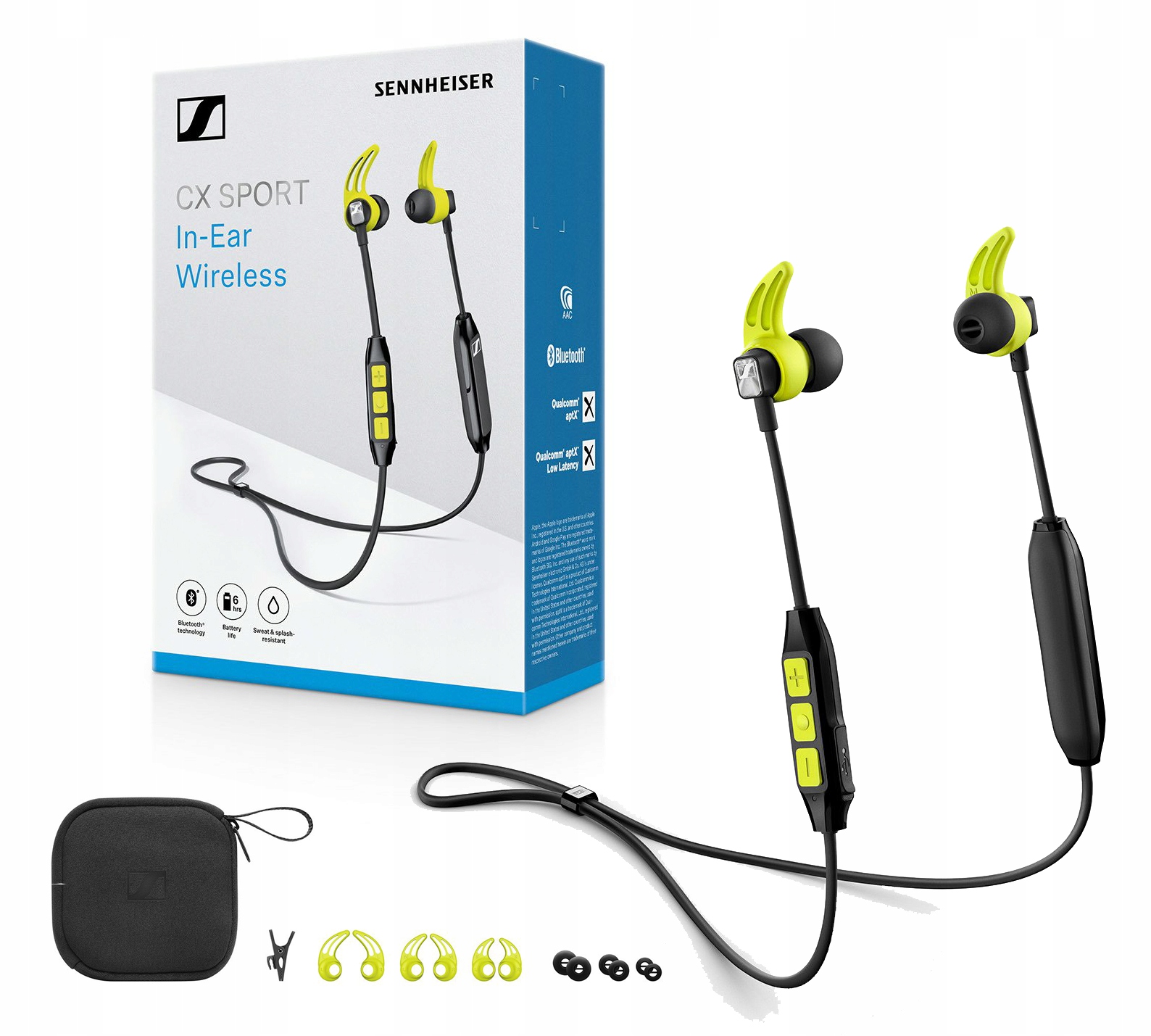 

Słuchawki bezprzewodowe Sennheiser CX Sport + Etui