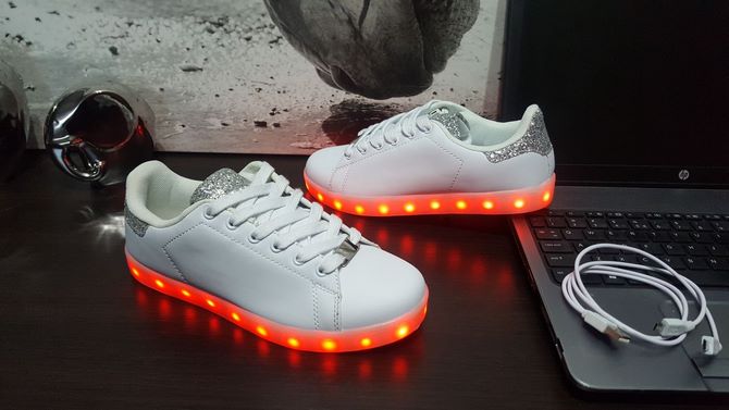 BUTY LED ŚWIECĄCE PODSWIETLANE SHUFFLE DANCE SIL38 Rozmiar 38