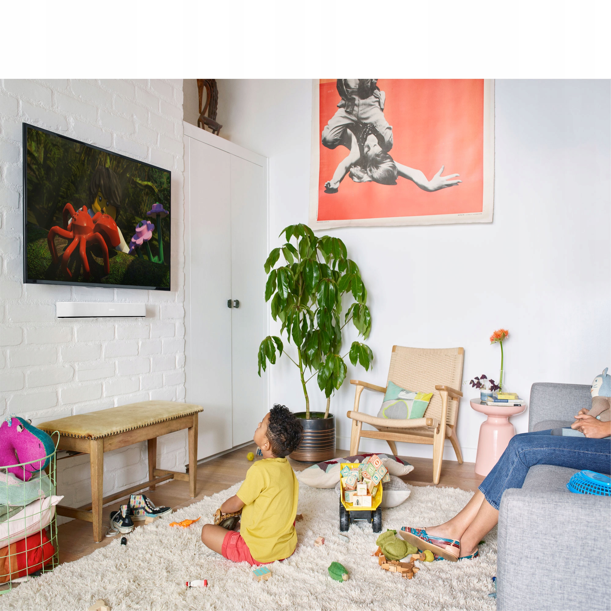 SOUNDBAR SONOS BEAM Z FUNKCJĄ AMAZON ALEXA, WI-FI Konstrukcja prosty
