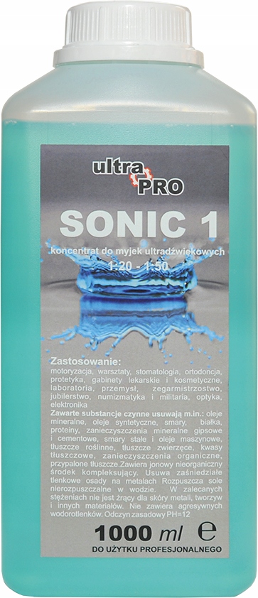 

Płyn do myjki Ultradźwiękowej 1l koncentrat Sonic