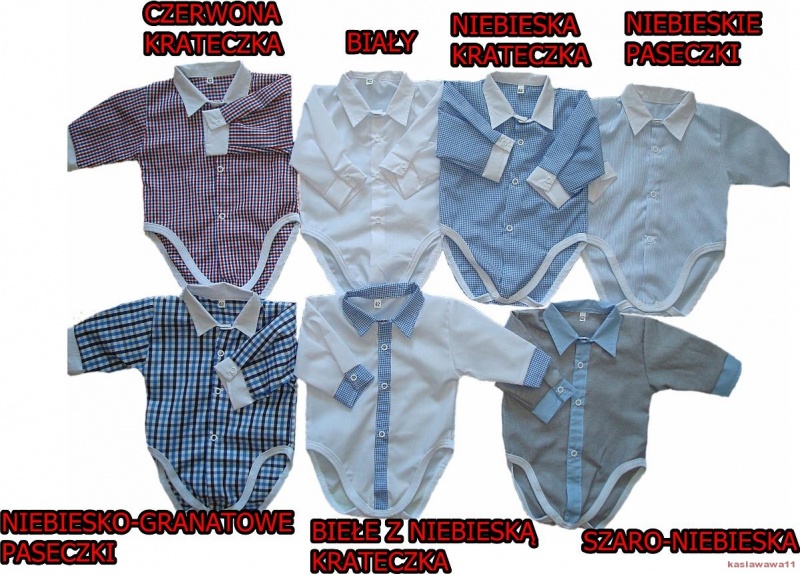 KOSZULO-BODY SPODNIE SZELKI MUSZKA KOSZULA r.68 Marka Inna marka