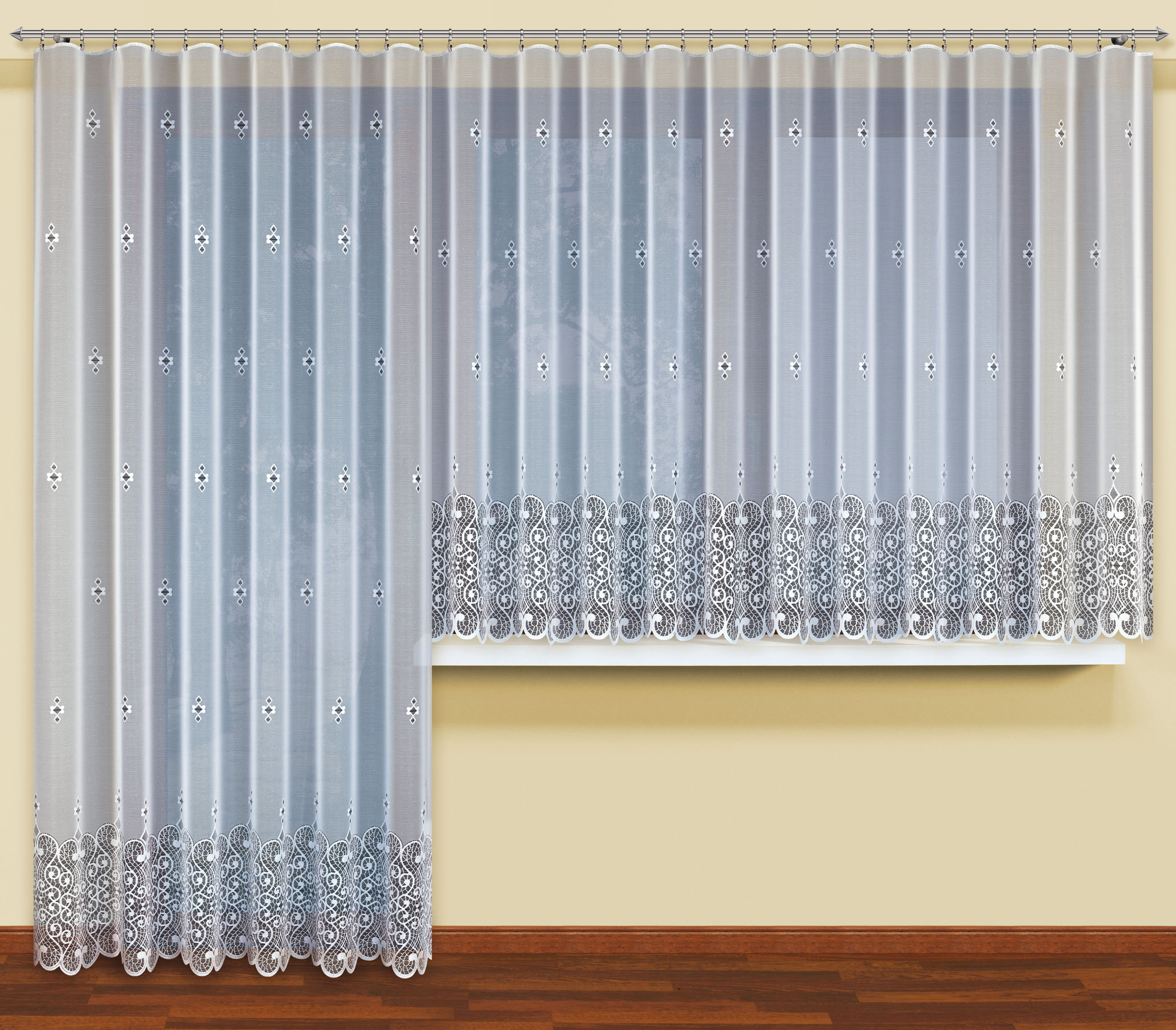 

firanka gesta Haft 400x140 400x130 gotowa tasma