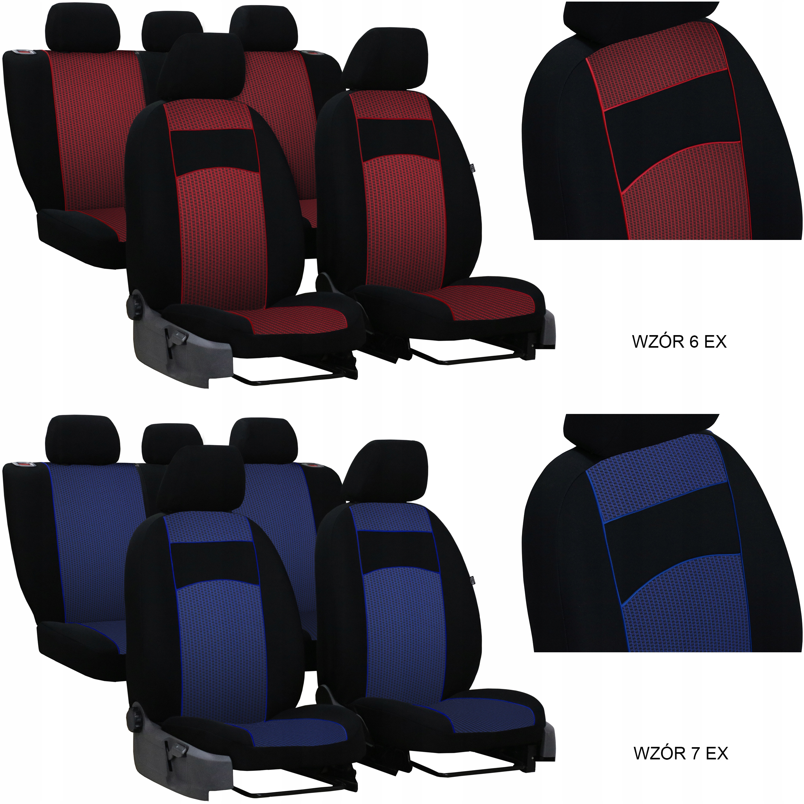 GRUBE POKROWCE MIAROWE VIP NA FOTELE SEAT IBIZA 5 Model Vip