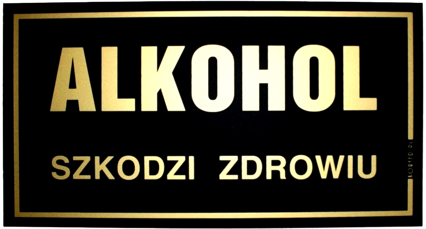 

Tabliczka Alkohol Szkodzi Zdrowiu 30,0 x 16,5 cm