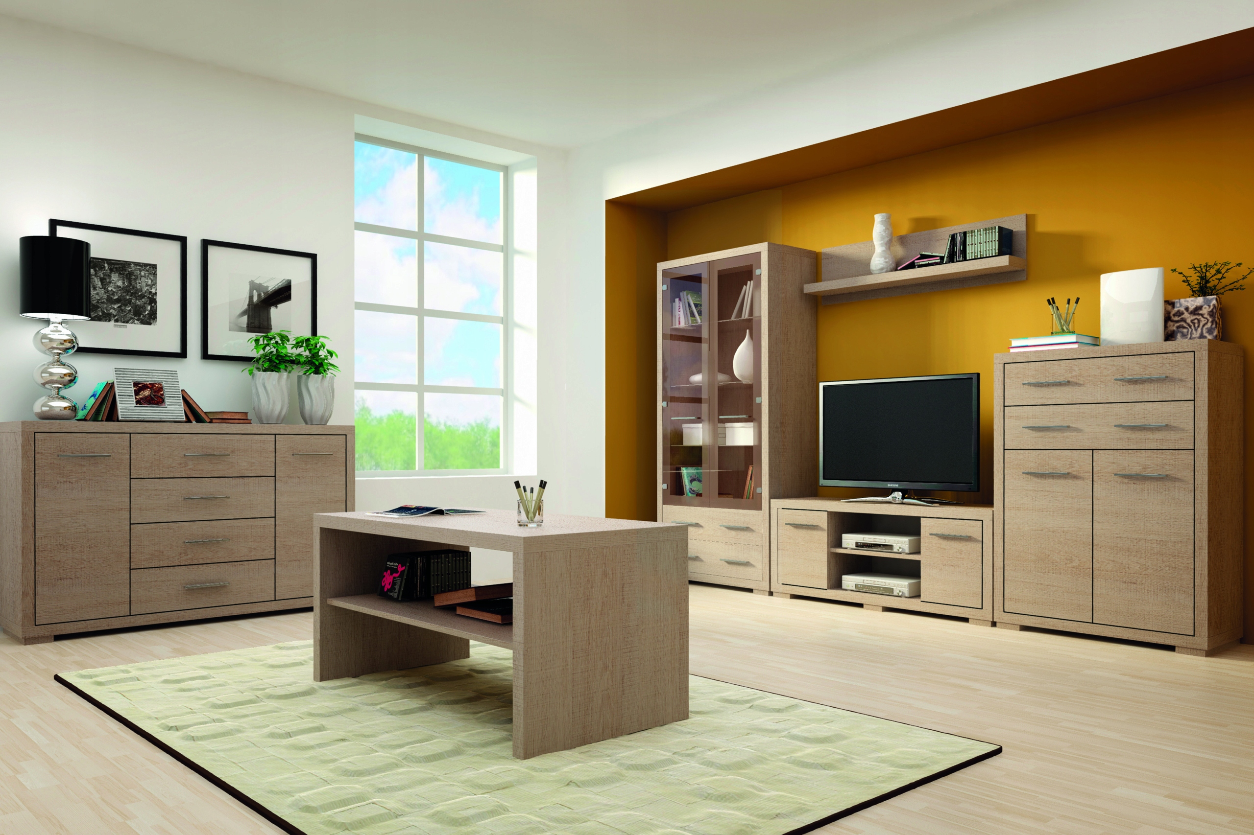 VEGAS V13 WITRYNA Z LED 2KOL JARSTOL Wysokość mebla 192 cm