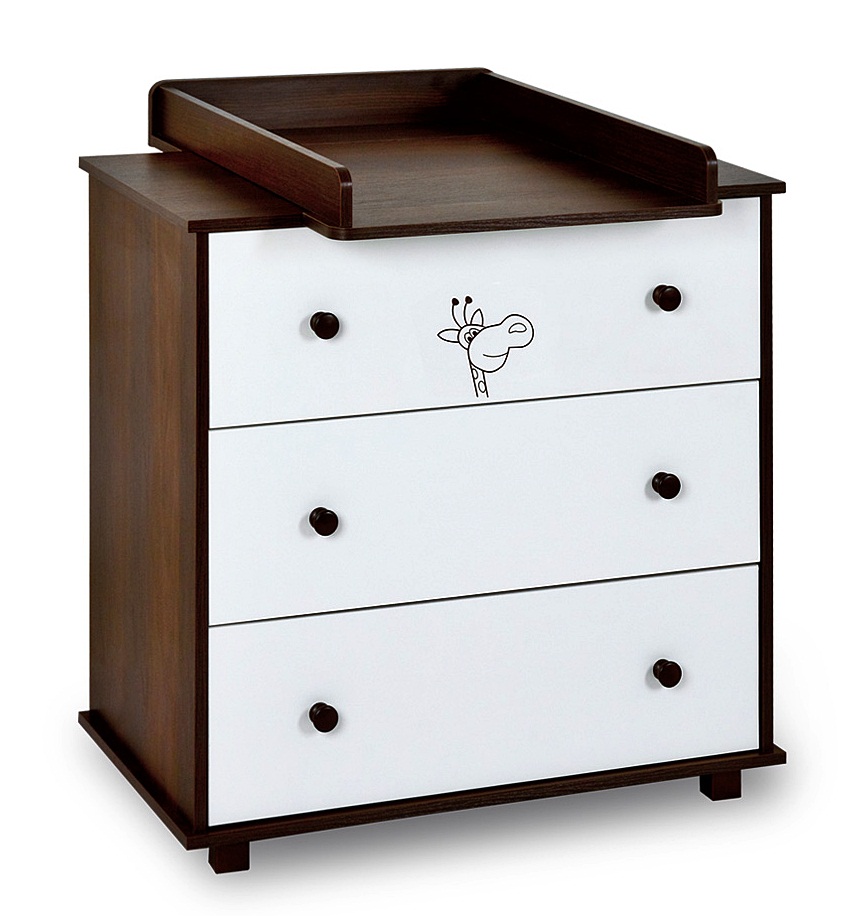 KLUPŚ KOMODA Z PRZEWIJAKIEM ŻYRAFKA ECRU ORZECH Kod producenta 590191224