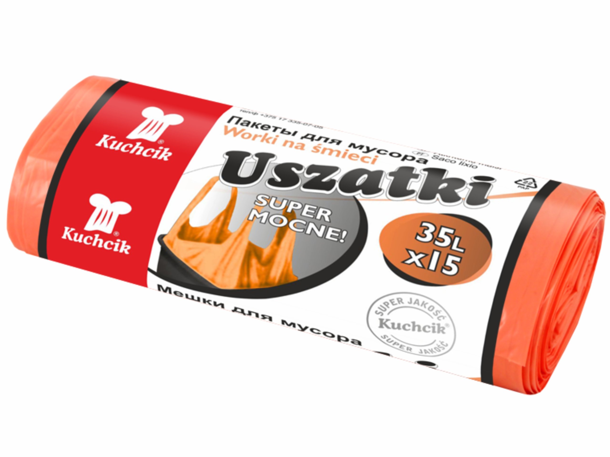 

Worki na do śmieci Kuchcik Uszatki 35l 15 sztuk
