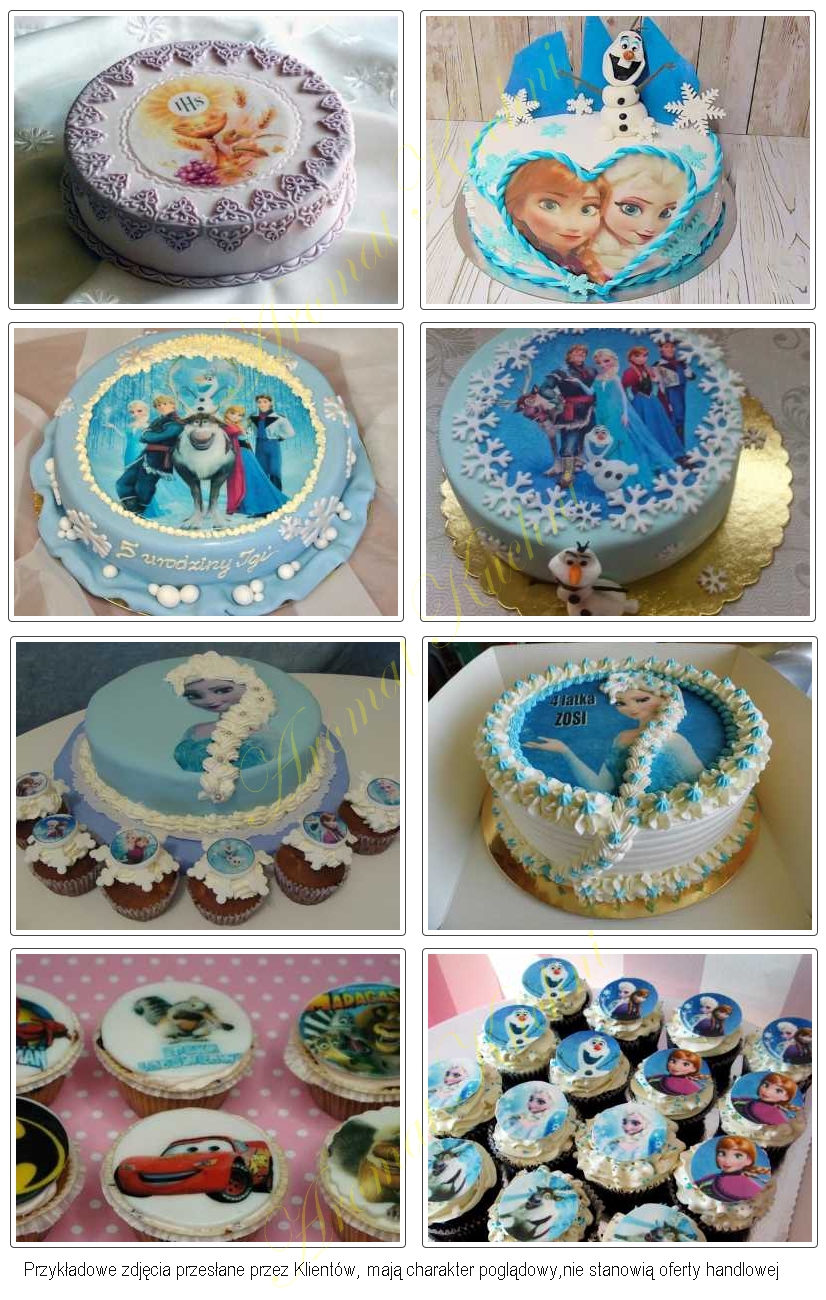 GRUBY OPŁATEK NA TORT PREMIUM A4 MOTYLE 62szt Marka Modecor