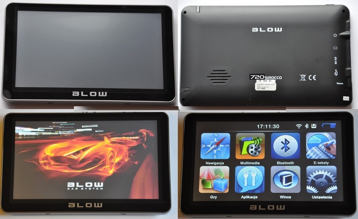 NAWIGACJA BLOW GPS720 7' MAPY EU PL BLUETOOTH AV Marka Inna