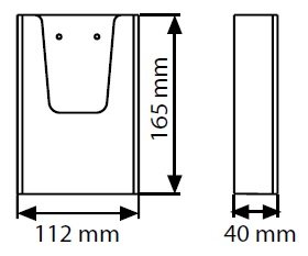 Wieszana kieszeń podajnik na ulotki DL (1/3 A4) Marka inny