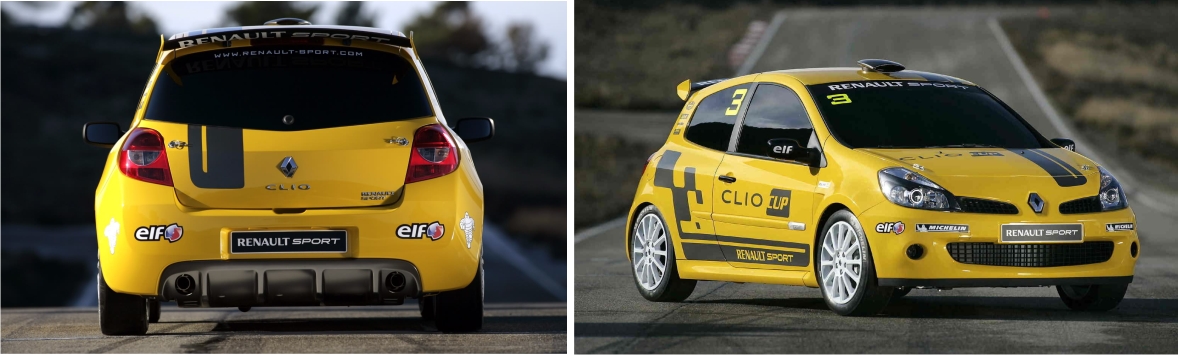 NAKLEJKI RENAULT CLIO CUP folia dlugoletnia Manufacturer Rozglos