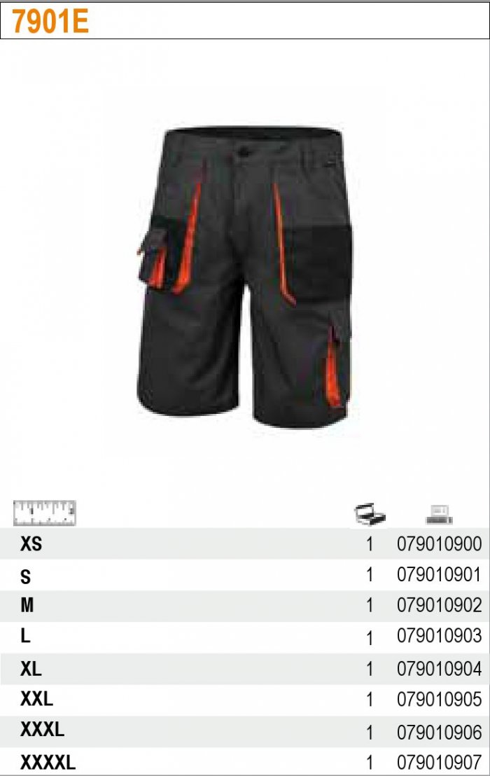SPODNIE ROBOCZE KRÓTKIE BETA EASY 7901E R 4XL Płeć unisex