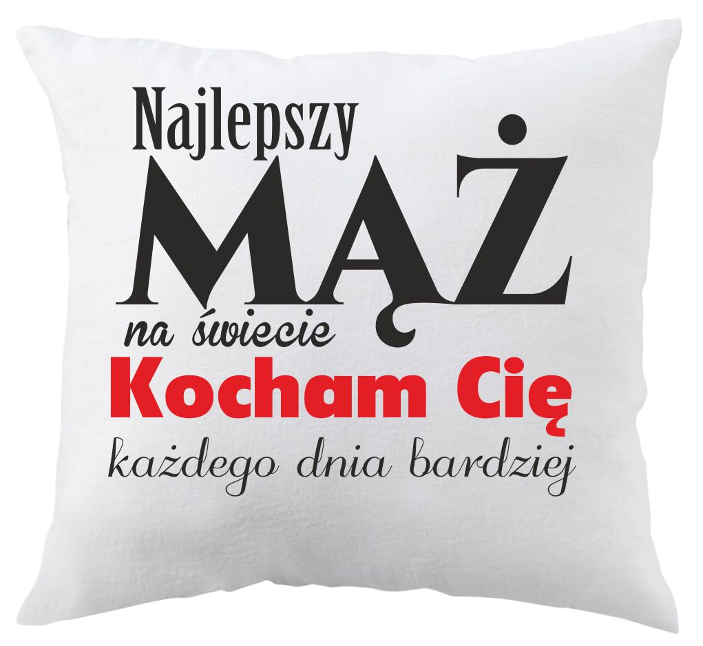 

Poduszka Walentynki Wzory Nadruk Prezent 50x50cm