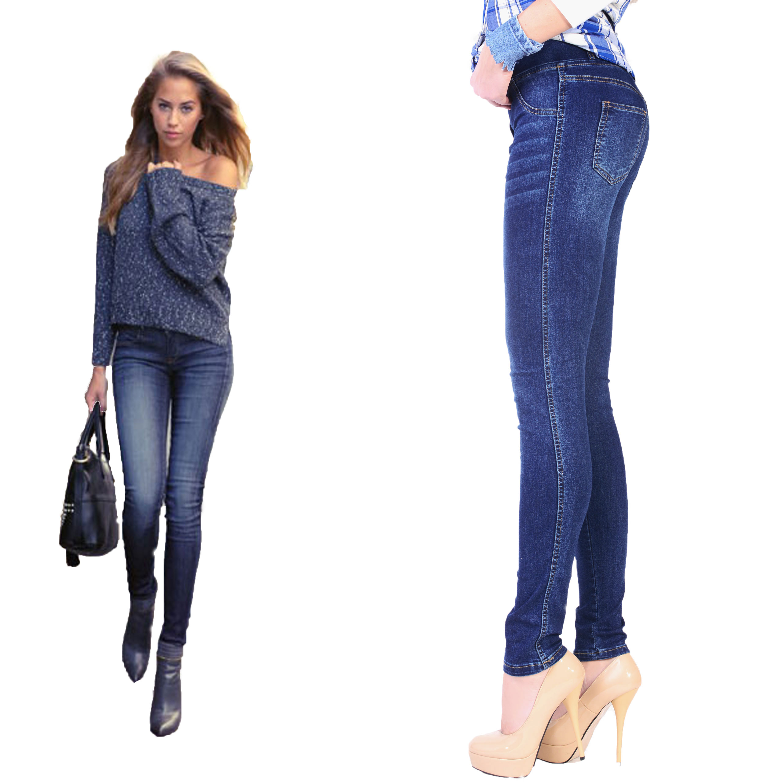

Elastyczne Spodnie Jeansy Dżinsy Denim Strecz 342