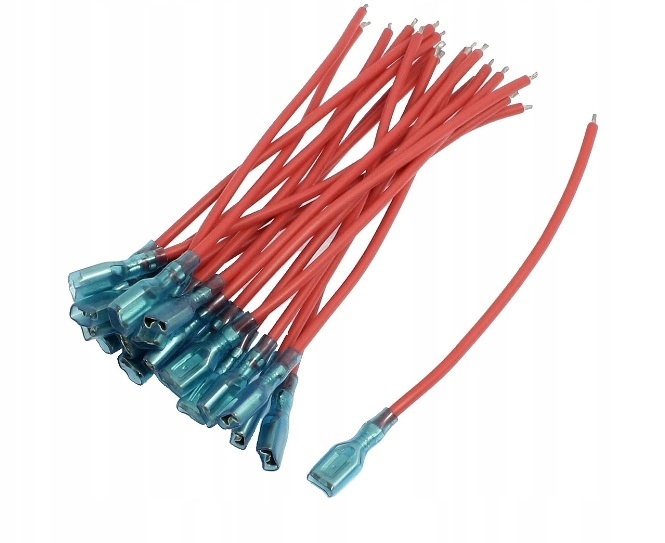 

Konektor żeński 6,3mm 6,4 przewód 10szt (0240)