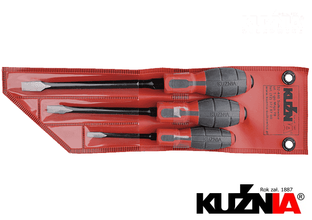 

Kuźnia zestaw wkrętaków płaskich 3PC 9354/3