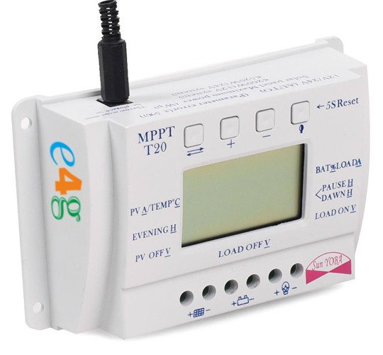 20A Regulator Ładowania LCD 12V 24V Mppt Solarny