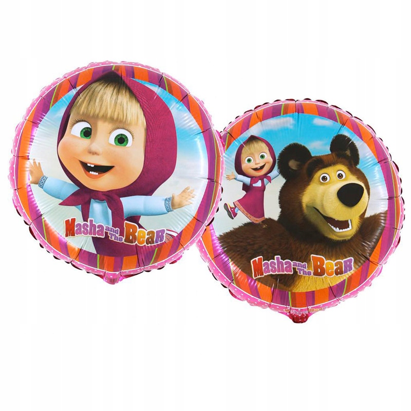 

Balon Foliowy Masza i Niedźwiedź 46 cm okrągłe