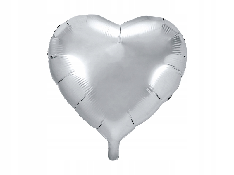 

Balon foliowy Serce, 45cm, srebrny