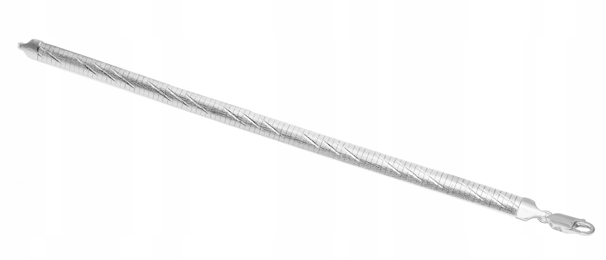 Krásný Stříbrný Náramek Italská Kleopatra 20 CM!