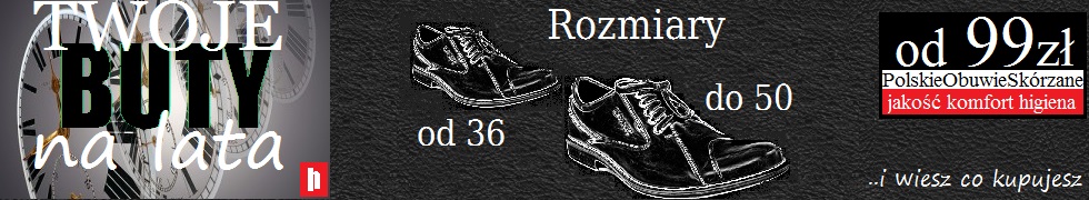 HUSAR wygodne wsuwane Szyte SKÓRA PL204 czarne 46 Okazja casual (na co dzień)