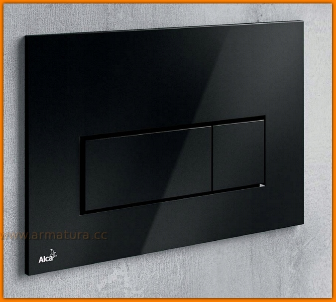 AlcaPLAST Przycisk spłuczki CZARNY-MAT M578 Delfin Marka Alcaplast