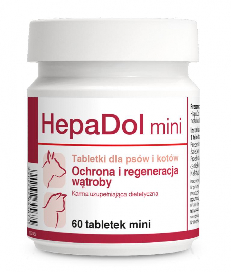 

Dolfos Hepadol 60tab Mini Osłona Wątroby Psa, Kota