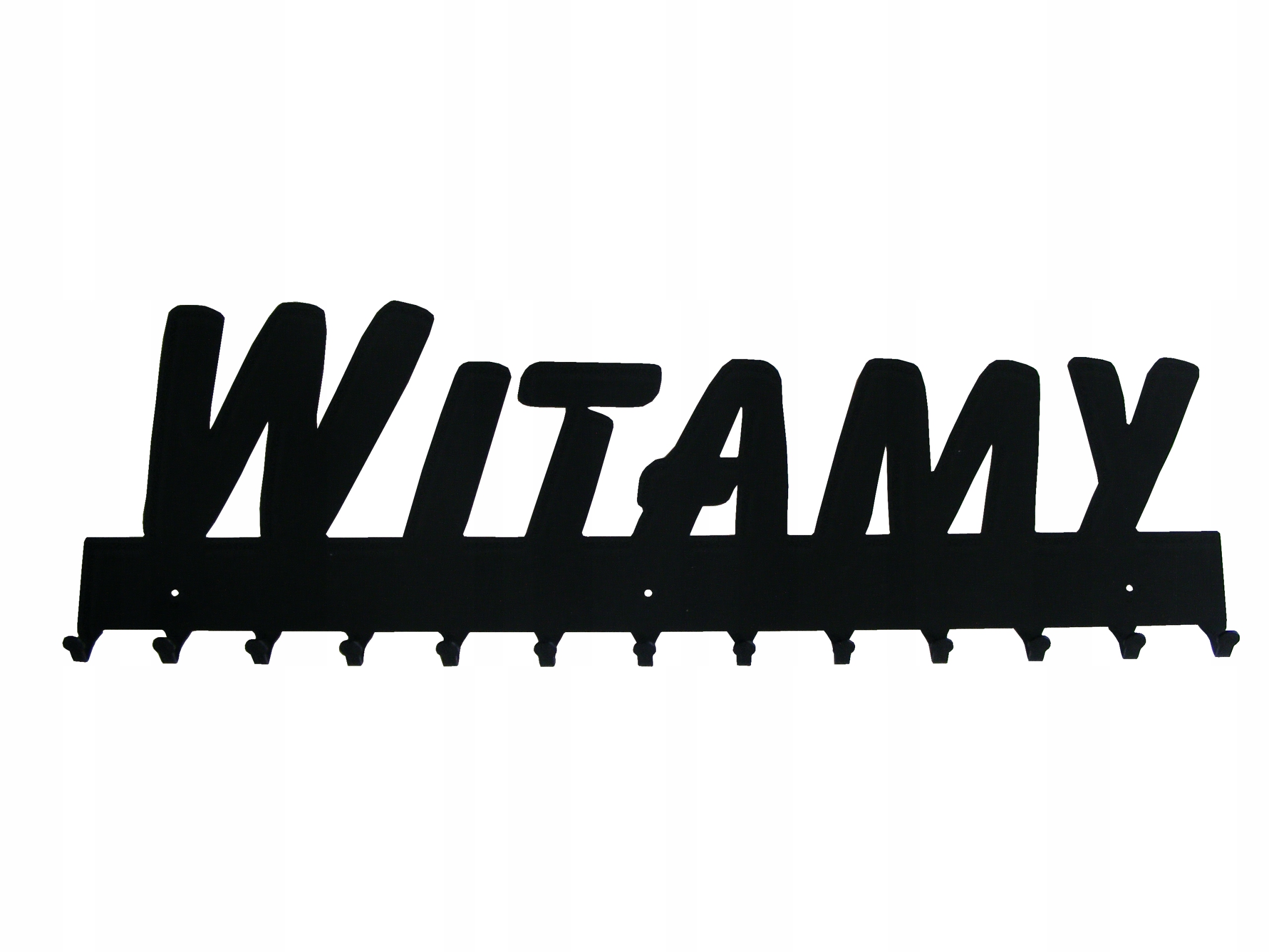 

Wieszak z napisem Witamy 80 cm metal przedpokój