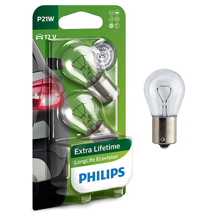 

Philips Żarówki P21W LongLife EcoVision 3xŻywotne