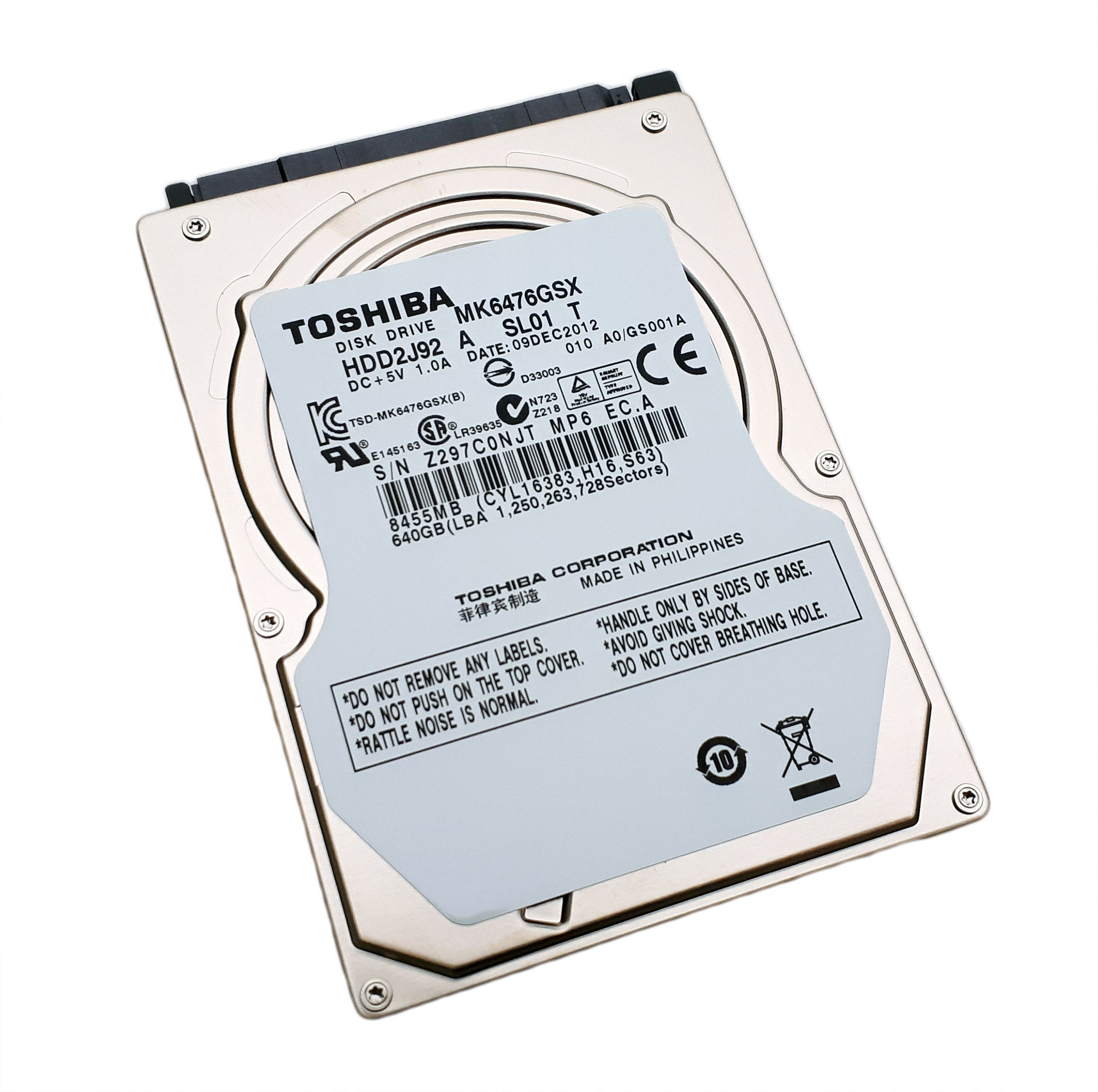 

Nowy Dysk Hdd Do Laptopa Toshiba 640GB Sataii Ncq