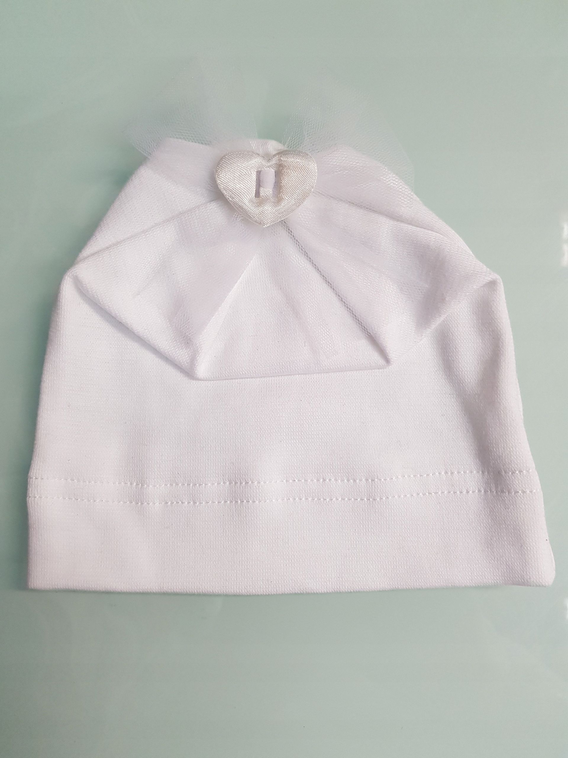 CZAPKA KOKARDKA TIUL 0-24M-C MIX KOLORÓW 3ROZMIARY Rozmiar 38-50 cm