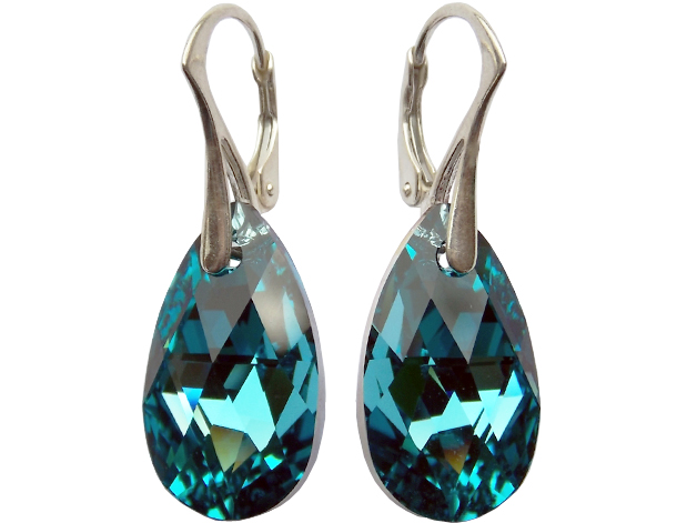 

Kolczyki Swarovski Migdał 22mm Light Turquoise Cal